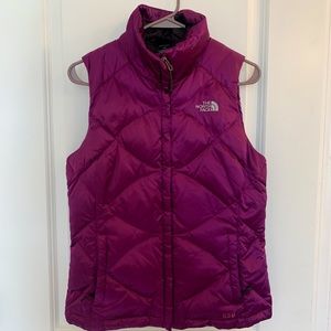 Purple North Face 550 down vest